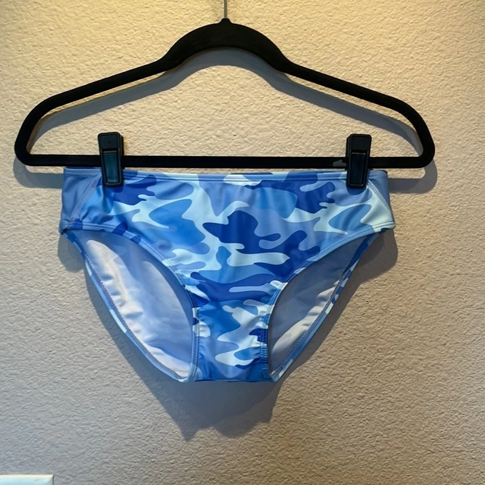 C&C California Girl’s Blue Camouflage Bikini Bottoms Size 14/16